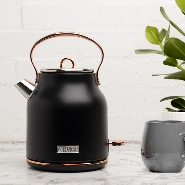 Haden Heritage Black & Copper Kettle | Kitchen Appliance | Napev UK