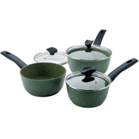 Prestige Eco Induction Saucepan & Lid Set - 3 Pieces | Cookware | Napev