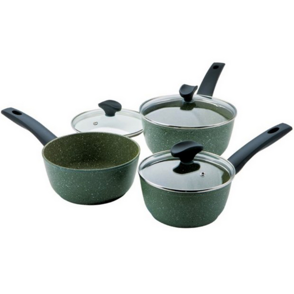 Prestige Eco Induction Saucepan & Lid Set - 3 Pieces | Cookware | Napev