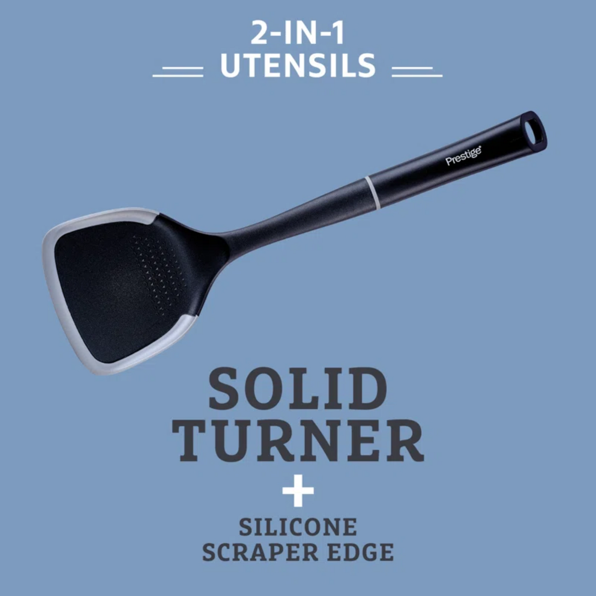 Prestige Solid Turner With Silicone Edge | Utensils & Tools | Napev UK