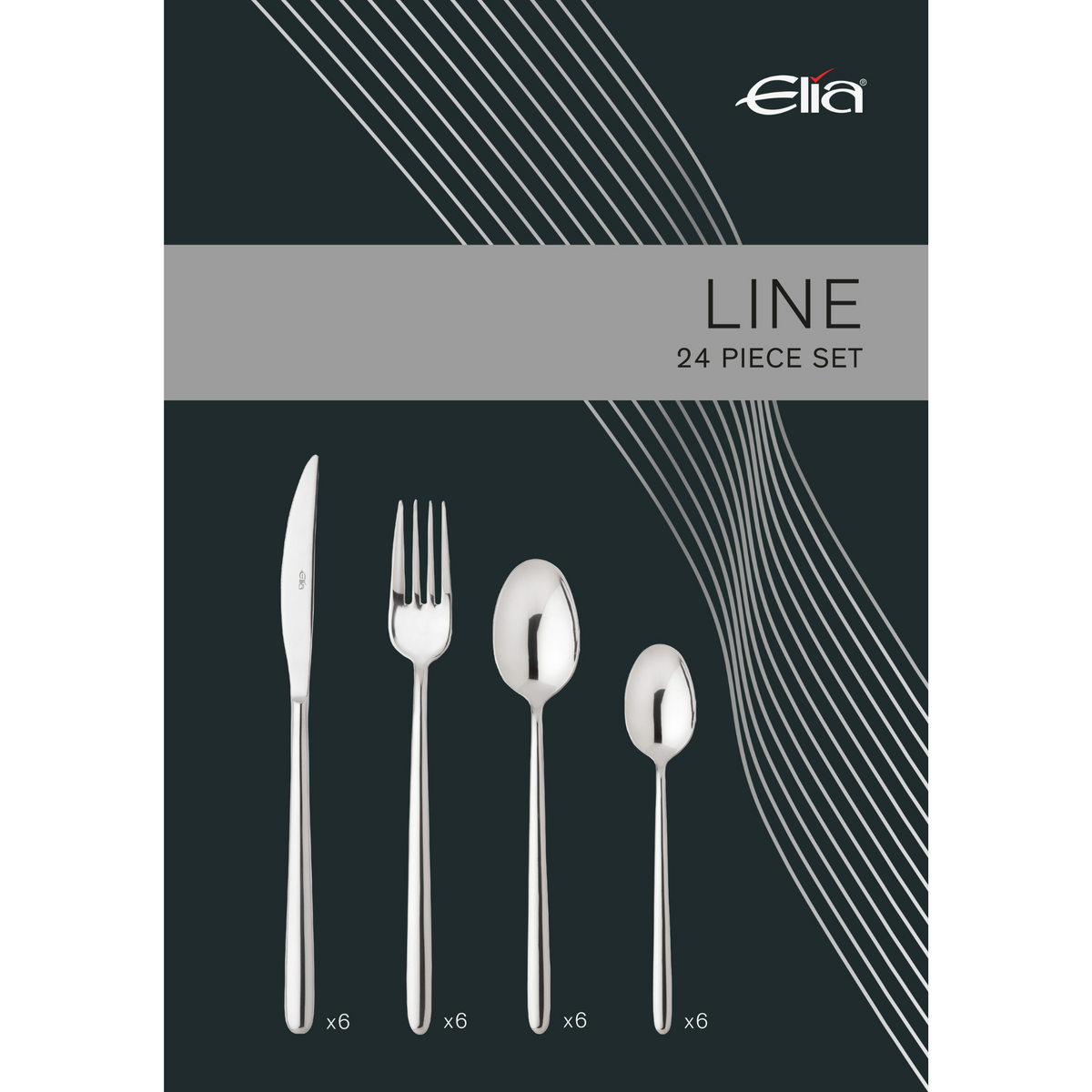 Elia Line 24 Piece Set | Cutlery set | Napev UK