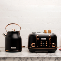 Haden Heritage Black & Copper Kettle | Kitchen Appliance | Napev UK